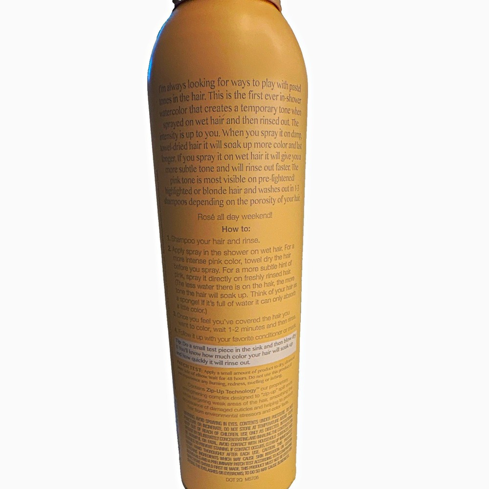 3Pack Kristin Ess Rose Gold Temporary Hair Tint Spray, Temporary Formula, 200 mL